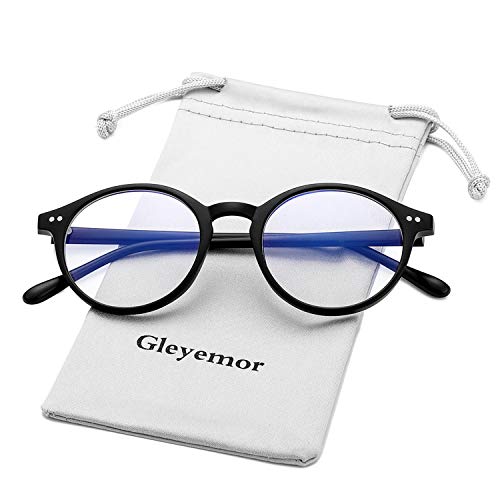 Image of Blue Light Glasses for Men Women, Vintage Round Frame Eyeglasses | Blue Light Blocking Glasses, Lightweight TR90 Frame, Work Gaming Daily Screen Office Computer Use