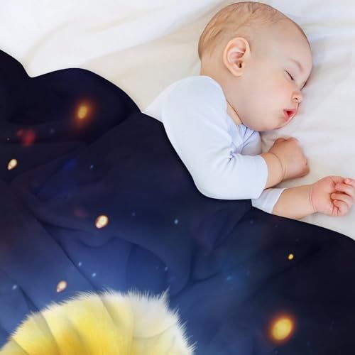 Manta de forro polar ligera para sofá Little Yellow ideal para tardes de películas 4