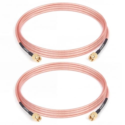 Cable SMA macho a macho RG316 de 5 pies paquete de 2 unidades para enrutador y antena de 50 ohmios