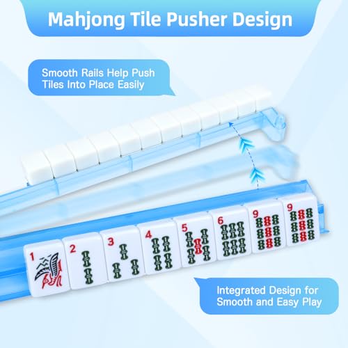 Mahjong Racks con Empujadores, 4 Pzs Acrílico Multicolor miniatura 5