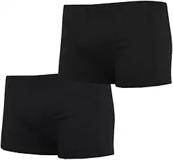 1 Sunga PRETA Boxer Masculina, Tecido Sintético com Elastano, Ajuste Clássico, Design Tradicional para Natação e Praia, Secagem Rápida, Forro Interno roupa de banho