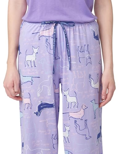 Image of HUE Women's Spring Pajama Separates Soft Whimsical Print Pjs with Flowers, Animals, Garden Themed Pjs, Cocktails