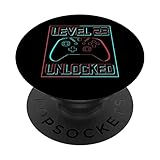 Photo Gallery livello vintage 23 sbloccato video gamer livello fino 23 ° compleanno popsockets popgrip intercambiabile Photo Gallery livello vintage 23 sbloccato video gamer livello fino 23 ° compleanno popsockets popgrip intercambiabile