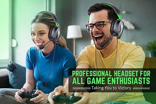 Wolflaws G9300 Gaming Headset Headphones For Ps4 Ps5 Xbox One Pc Switch With Microphone, Over Ear Gaming Headsets With Bass Surround Sound, Memory Foam Ear Pads For Game Boy Sony Psp Sega Gensis #TOP6