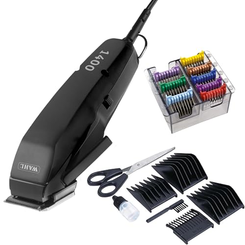 Agrarzone Edition Wahl 1400 Schermaschine Hund mit Aufsteckkamm-Set - Leise Tierhaarschneidemaschine Moser für kleine Hunde wie Yorkshire Terrier - Ergonomisch & langlebig