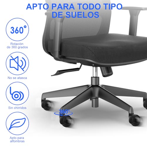 Rodajas para sillas de oficina 24 Imagen adicional