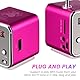 ULTECHNOVO Mini Radio Mit Batterie Td-V26 Mini Drahtloser Musikplayer Stereolautsprecher Mp3 Mp4 Musikplayer für Computer Handy Unterstützung für Micro/U-Disk, Rosig Radiowecker Rosa