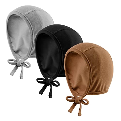 Image of JANGANNSA Newborn Baby Hospital Hat Infant Set Head Cap Lovely Ears Belt Beanie 0-8Months