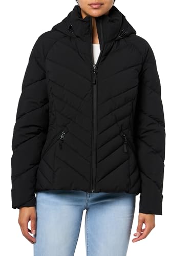 Manteau léger noir femme S veste imperméable pliable chic