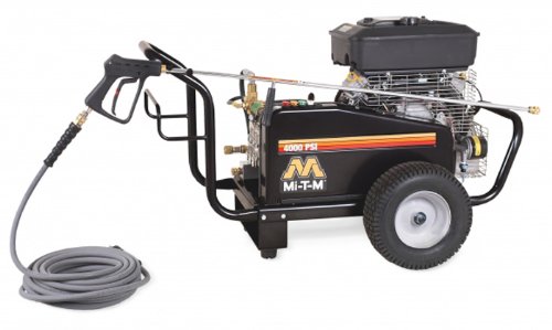 Mi-T-M CW-4004-5MV0 CW Gasoline Series Cold Water Belt Drive, 480cc Vanguard OHV Electric Start Gasoline Engine, 4000 PSI Pressure Washer