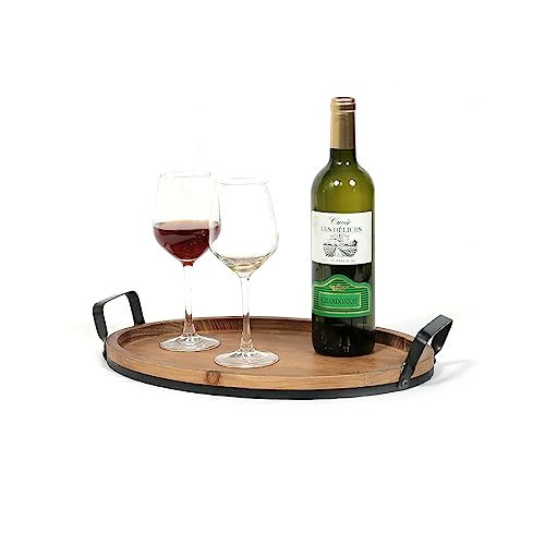 Monly Home HC0628 Decorative Metal And Wood Tray thumb #5