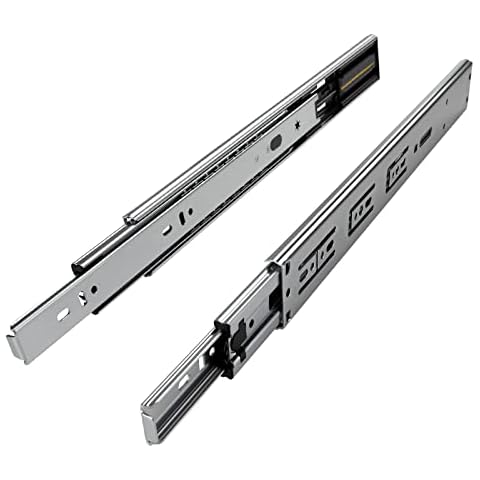 Junker 1 Paar Vollauszüge KV1-45-H45- L400-SC 400 mm mit Selbsteinzug u. Dämpfung (SoftClose) Teleskopschiene mit 45 Kg Tragkraft Cover