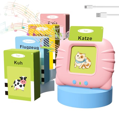 GUYUCOM Kinderspielzeug ab 2 Jahre, Sprechende Lernkarten...