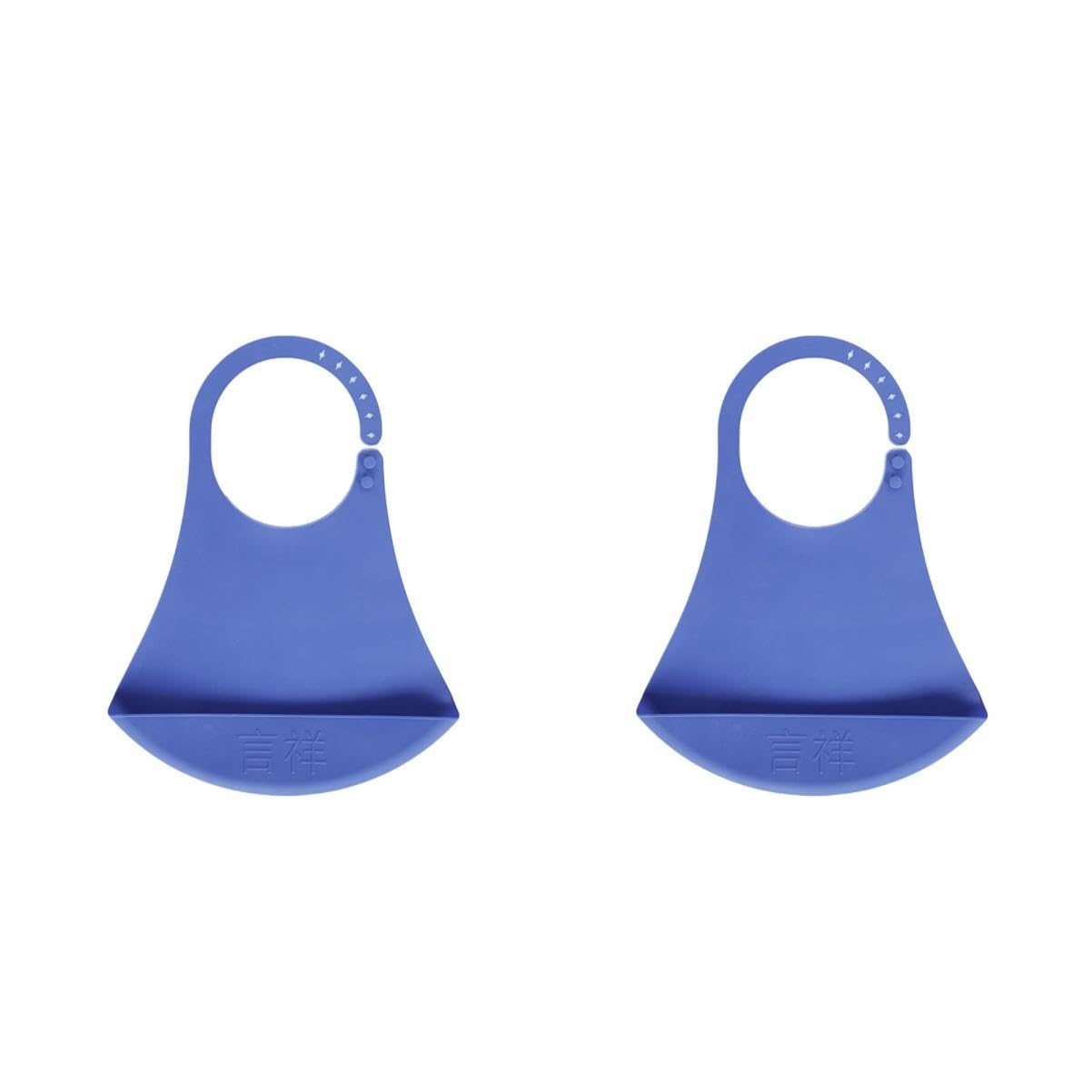 FRCOLOR 2st Wasserdichtes Lätzchen Für Erwachsene Kinderkrankheiten Lätzchen Fänger Latzschürzen Saugplatte Lätzchen Schnuller Lätzchen Mit Ärmeln Nicht Besteck Essen Blue Kieselgel
