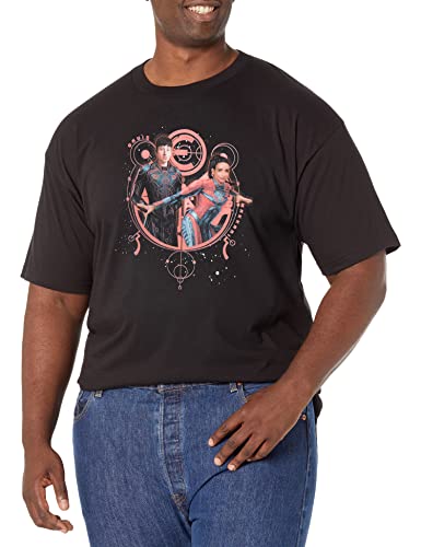 T-shirt Marvel Eternals Druig et Makkari en taille 3XL vêtement noir pour homme