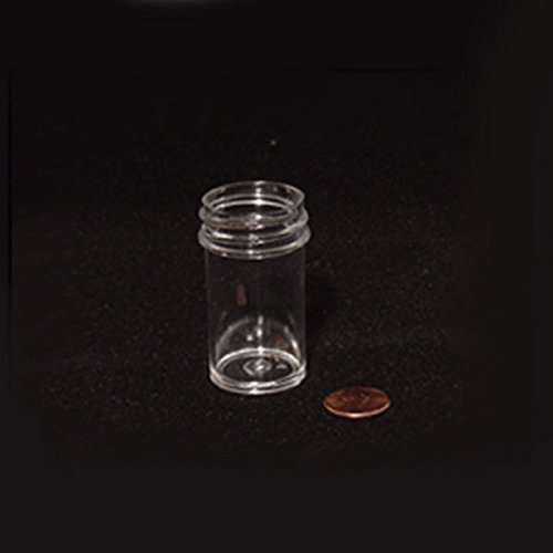 Globe Scientific 6364 Wide Mouth Jar with 33mm Opening, 26mL, PS, 1" Diameter, 1-7/8" Height, Screw Cap Packaged Separately, Pack of 1452
