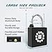 SFW Fingerprint Padlock with Key,Heavy Duty Combination Lock Locker,Water Resistance with Codes APP Access for Outdoor Fence Gate Pool Shed Gym Lock Storage