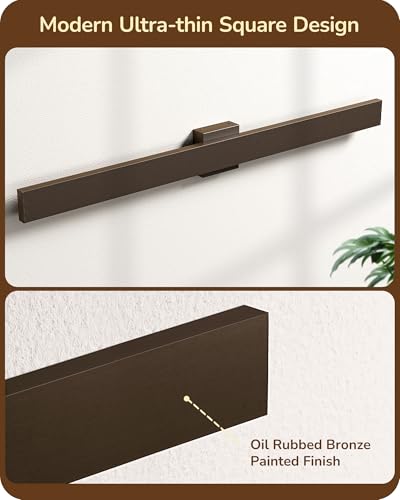 Image of EDISHINE 2 Pack Modern LED Outdoor Wall Lights, 39.3 inch Linear Bronze Sconce