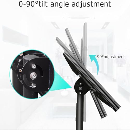 Soporte móvil de piso para TV portátil hasta 75" miniatura 7
