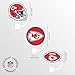 FOCO Kansas City Chiefs NFL 3 Pack Primary Logo Straw Toppers
