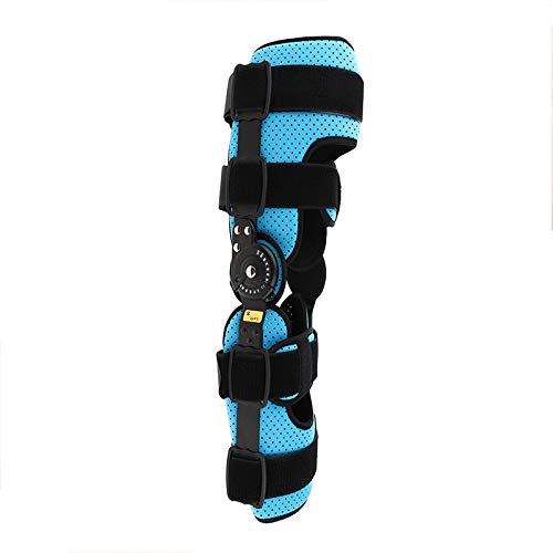 Rodillera Universal Unisex con Bisagras, Estabilizador De Pierna Ajustable, Rodillera Postoperatoria para Recuperación Y Estabilización De Ligamentos Cruzados Anterior, Posterior,