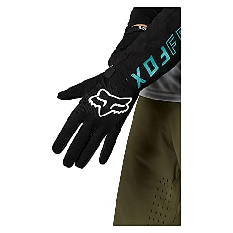 Fox Ranger Gloves - Black, Medium/Men Mountain Bike MTB Full Finger Mitten Mitt Pair Ride Lightweight Trail Enduro Downhill Freeride Cycling Cycle MX Motocross Cool Breathable Bicycle Hand Wear Cover
