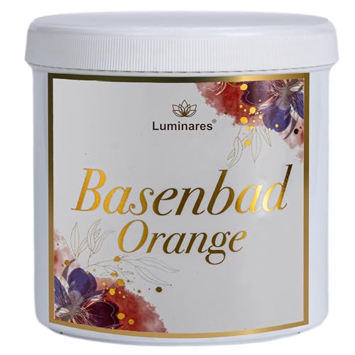 Basenbad Orange - Sale da bagno basico per disintossicazione e disacidificazione, bagno completo, pediluvio, peeling, 1500 g di sale base con profumo di arancia sobrio di oli essenziali