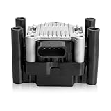 Ignition Coil for 1998-2015 VW Beetle Golf Jetta Clasico Crossfox Polo Lupo Saveiro Transporter Audi A3 Seat Leon Ibiza Cordoba 1.2L 1.6L 1.8L 2.0L Compatible with 032905106E 032905106B C1319 UF277