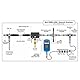 für NMEA 2000 T-Stecker, 5-polig für NMEA 2000 4-Port-Stecker IP67 Wasserdichte Backbone-Abzweigkabel MultiPort-T-T-Terminator für Lowrance Networks