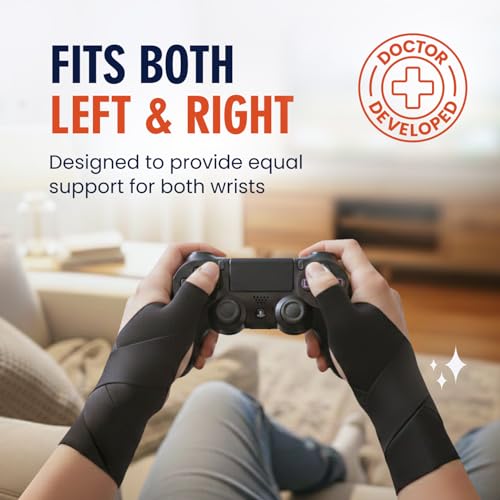 Image of Dr. Frederick's Original Waterproof Thumb & Wrist Brace - 4 ct - Hand Brace for Arthritis, Tendonitis, Carpal Tunnel & Trigger Thumb - Doctor-Developed Spica Splint - Fits Left & Right Hand (Medium)