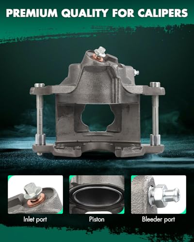 Image of SCITOO 184127 184126 Front Left & Right Disc Brake Calipers For Cadillac For Brougham 1987-1992,For Cadillac For Commercial Chassis 1992-1996,For Cadillac For Fleetwood 1993-1996,Single Piston