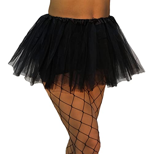 Image of XINXIYAN Tutu for Girls Womens Skirt 5 Layers Mardi Gras Outfit Halloween Costume Dress Party Favor