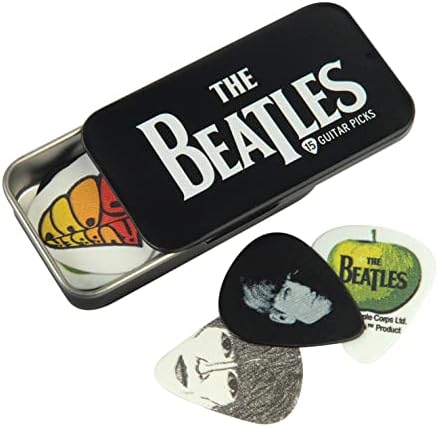 D'Addario Planet Waves Beatles Logo Picks Medium Gauge in Collectable Tin - 15 Picks