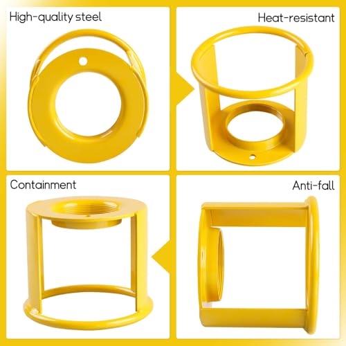 Image of Acetylene Cylinder Regulator Protector Safety Cap 3-1 /2 x 12 Acetylene Tank Safety Cap | Safety Collar for Low /High Pressure Cylinder | Acetylene Tank Protector | Acetylene Cylinder Safety Cap
