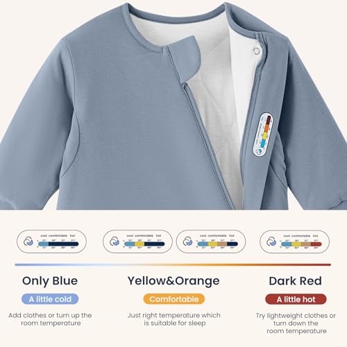 Image of kaiya baby Unisex Sleeping Bag for Babies and Toddlers 2.5 Tog Sleep Sack, Long Sleeve Sleep Sack, Wearable Blanket Baby