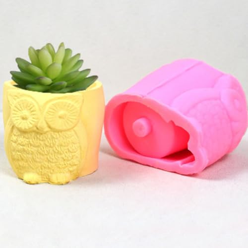 Molde de silicona de búho para decorar tu terraza con macetas 6