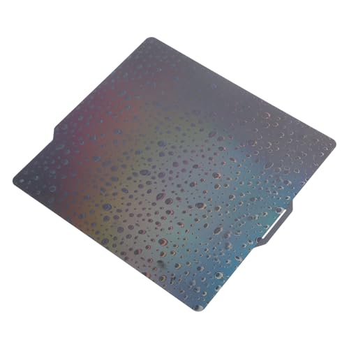 Fafeicy 3D Printer Build Plate with Heart and Water Drop Pattern, Flexible PEH Print Bed for PLA TPU ABS Nylon, 10.12 X 