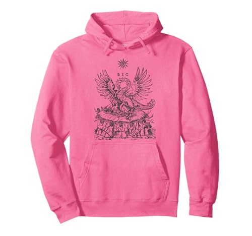 Pelican Traditional Latin Mass Catholic Symbols Woodcut Pullover Hoodie