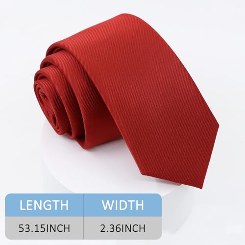 Boys Tie Solid Color Ties for Boy Kids Ties Boys Necktie Self-Tie for Kids School Shirt Graduation (8-14)3