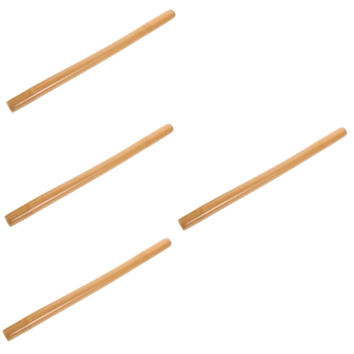 4 Varillas De Masaje De Bambú Para Brazos Y Pies Para Masajeadores De Cuello Y Manos Rodillos De Masaje Manuales Para Hombros Reflexología Portátil Para Espalda Color Caqui