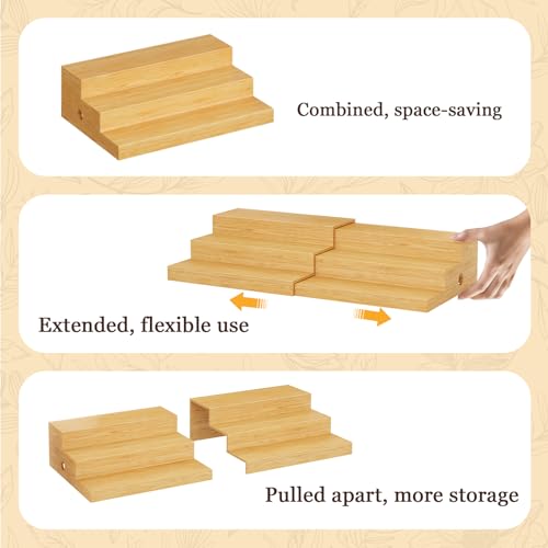 2-Pack-Expandable-Bamboo-Can-Organizer-for-Pantry-Display-Holds-48-Cans-3-Tier-Adjustable-Can-Storage-Holder-Soda-Canned-Food-Organizer-Rack-for-Cabinets-Countertops-Patent-Pending