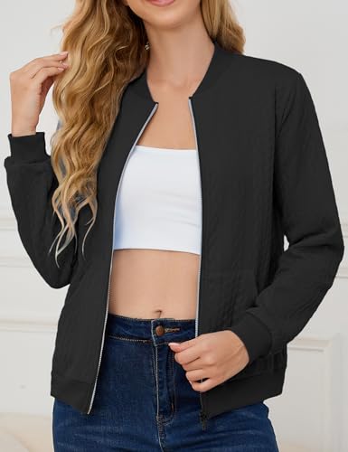 Womens Full Zip Up Cardigan Sweater Casual Solid Long Sleeve Sweatshirt Coat with Pocket4