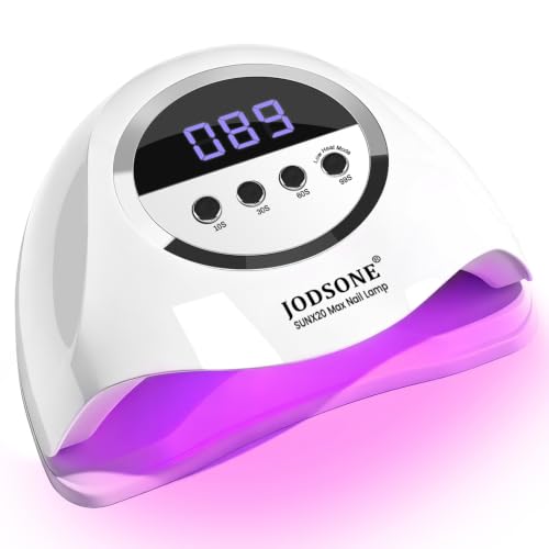 Image of JODSONE U V LED Nail Lamp with Gloves Kit, Nail Dryer for Gel Nails Professional for Home and Salon