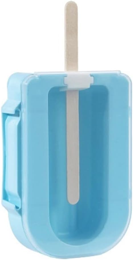 Ice Pop Molds Clay dessert ice lolly stick reusable plastic cream mold self-made tool accessories(Pink)