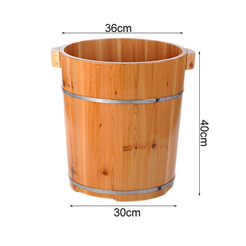 Balde de madera para spa de pies 40cm miniatura 4