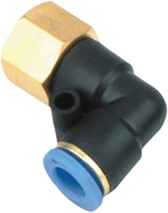 Pneumatic air pipe quick plug quick connector PLF internal thread elbow L-type straight two-way connector PLF6-01/8-02(PLF6-O4)