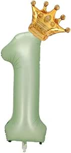 Amazon.com: Mylar Number Balloon (Sage Green) (1) : Toys & Games