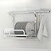 Wall Mount Dish Drying Rack Draining Dish Rack With Drain Board, Stainless Steel, GEYUEYA Home