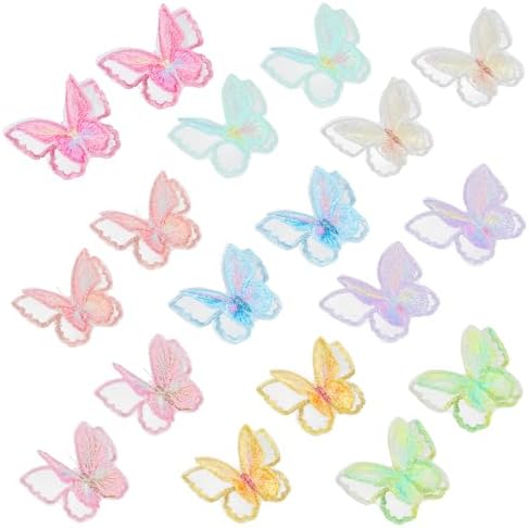 Set Of 3 Blue Butterfly Ron On Sew On Full Embrodered Patch Applqu&eacute;s Badge - Etsy