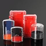 Vibsky Hartplastik-Bohrer-Aufbewahrungsbox mit Sechskantschaft, organisiert und hält sicher 10 Bits, tragbare Tasche für Werkzeugzubehör